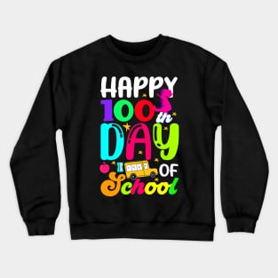 100th Day of School  100 Days of School Teacher Crewneck Sweatshirt